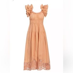 Leona Linen-Blend Tiered Maxi Dress